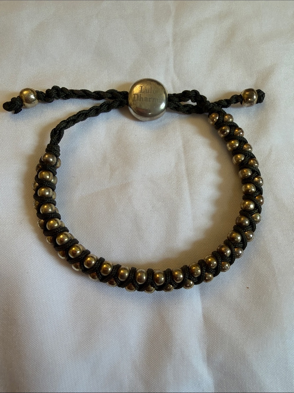 Lulu Dharma 18K plated Woven Bead Bracelet